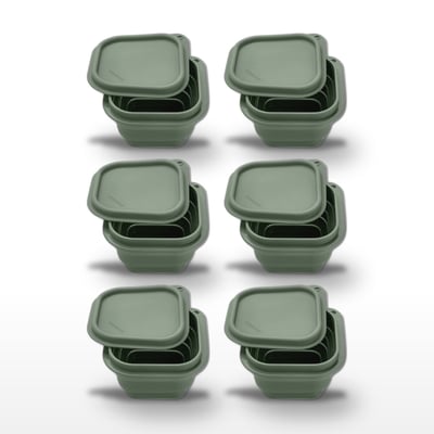 Lot de 6 boîtes hermétiques 13 cl avec 6 ustensiles STORAGE FACKELMANN