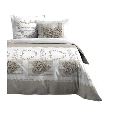Parure de Drap + 2 taies d'oreiller Collection Coeur EDEN