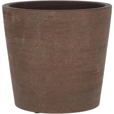 Pot de fleur en terre cuite non verni marron 23 cm JARDINDECO