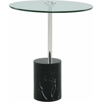 Table d'appoint en marbre, verre, Rosario ARTE ESPINA