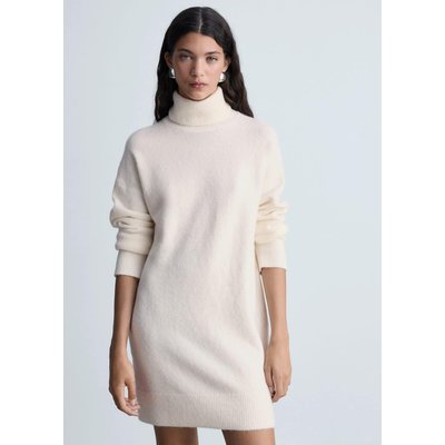 Robe courte maille col roulé MANGO