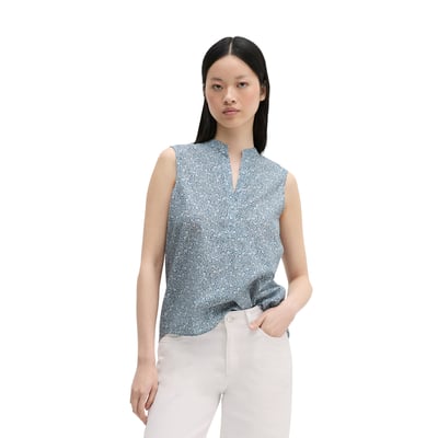 Blouse sans manches loose en voile de coton imprimé MARC O'POLO
