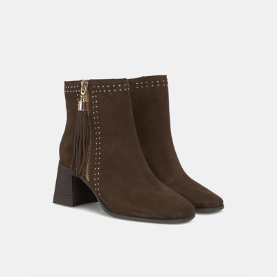 Bottines en cuir avec glands ALMA EN PENA