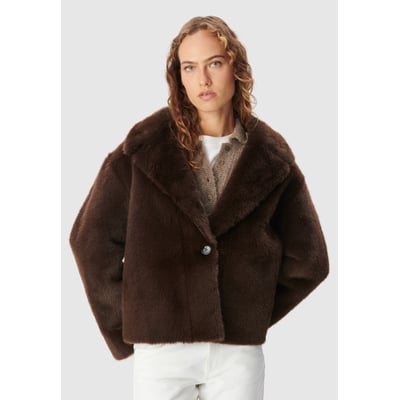 Manteau court maxi col IKKS