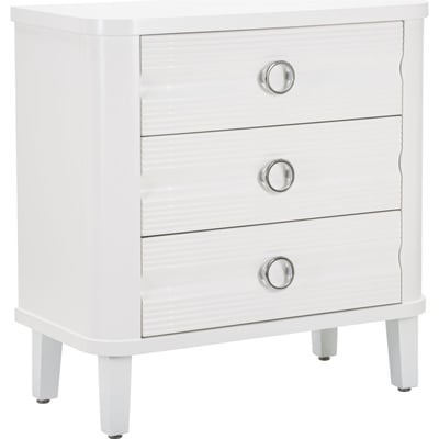 Commode 3 tiroirs façades texturées métal GLAM RECOLLECTION