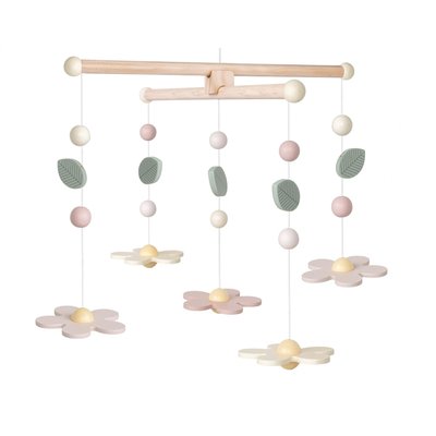 Mobile en bois fleurs JABADABADO