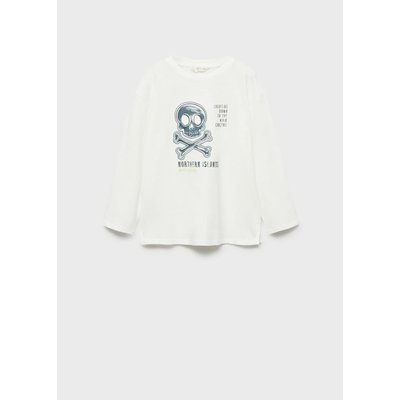 T-shirt tête de mort imprimée MANGO KIDS