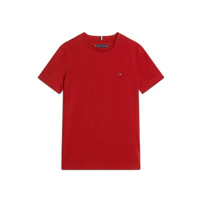 Embroidered Logo Cotton T-Shirt with Short Sleeves TOMMY HILFIGER