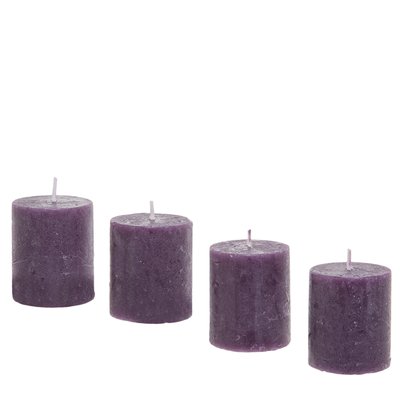 Set de 4 bougies en paraffine H5 SIA DECO
