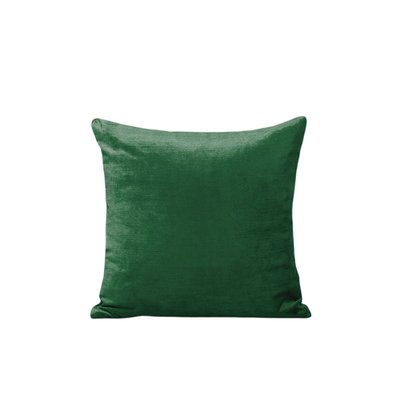 Housse de coussin Castiglione  en Velours de coton satiné bicolore Noir 28x47 cm MADURA