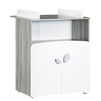 Commode à langer 2 portes en bois BABY PRICE