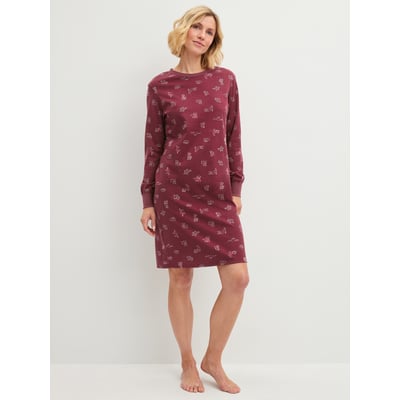 Chemise de nuit manches longues, longueur 100 cm manches longues Coton FAMILY & FRIENDS CALIDA