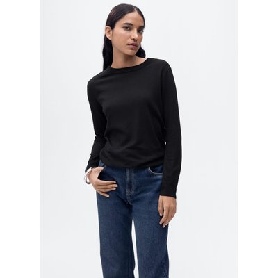 Pull-over laine mélangée col rond MANGO