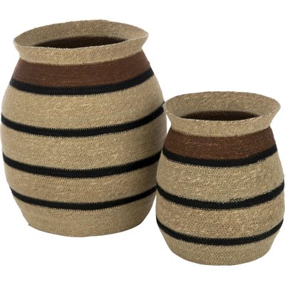 Panier rond herbes marines   pour rangement naturel RECOLLECTION