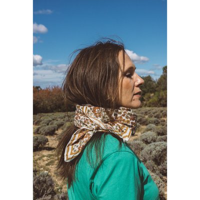 Grand foulard imprimé FLOWER GABRIELLE PARIS