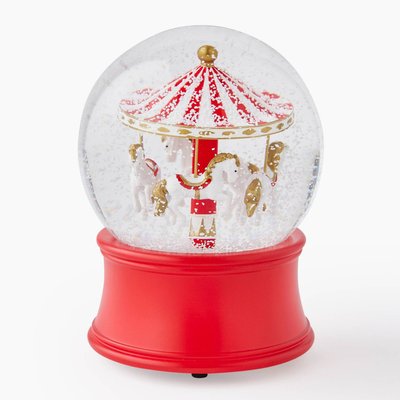 Boule à neige carouselle, 12x12x15.8cm, en verre MONOPRIX MAISON