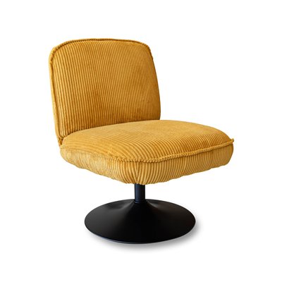 Fauteuil pivotant en velours côtelé, FUNKY NOW'S HOME