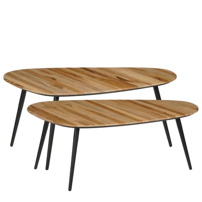 Lot de 2 tables d'appoint H39 cm JAILEY MICA DECORATIONS