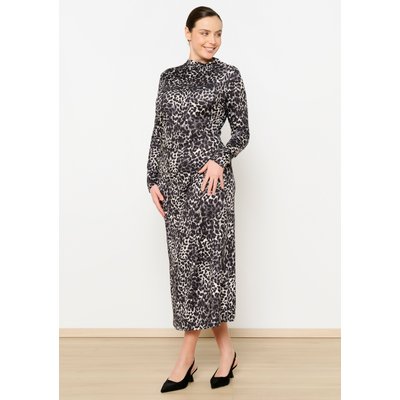 Robe moulante à imprimé léopard LOLALIZA