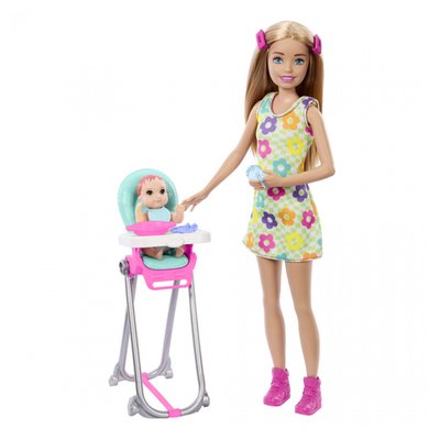 Coffret Skipper Babysitters donne a manger MATTEL