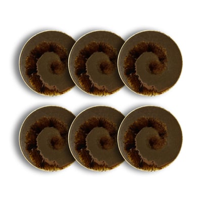 Lot de 6 assiettes plates en porcelaine 27cm, SATURNE OGO LIVING