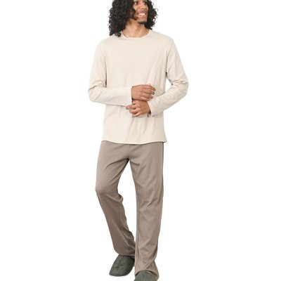 Pyjama homme t-shirt manches longues + pantalon en jersey STANFORD SENSEI MAISON