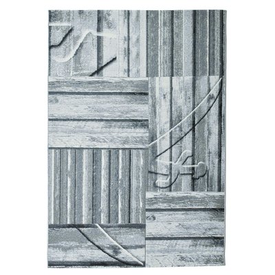 Tapis tissé Intérieur/Extérieur aspect bois - Rantum Beach THEKO