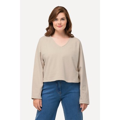 Sweat court, col V, manches longues ULLA POPKEN