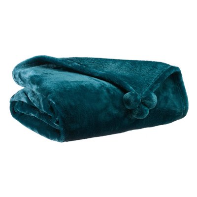 Plaid Tender pompons VIVARAISE