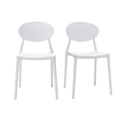 Chaises design empilables intérieur - extérieur (lot de 2) ANNA MILIBOO