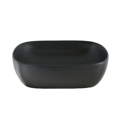 Vasque en céramique noire ovale 49 cm  IRIS BERAH GETAH