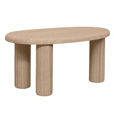 Table basse en pin massif verni TUNA NAAN FURNITURE