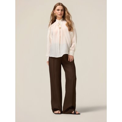 Pantalon palazzo réalisé en viscose/lin OLTRE