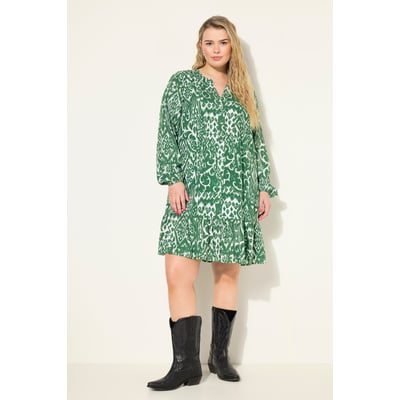 Robe courte à imprimé graphique et manches STUDIO UNTOLD