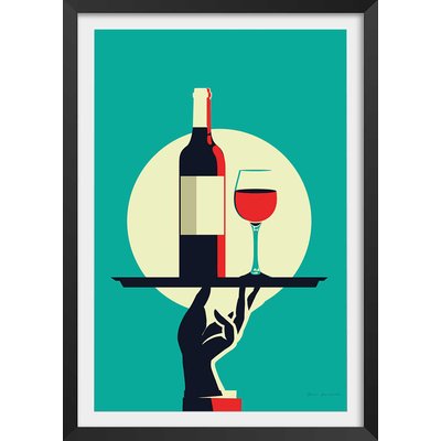 Affiche cuisine Verre de vin à la Française HEXOA