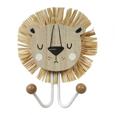 Lot de 3 patères Lion DECORATIE
