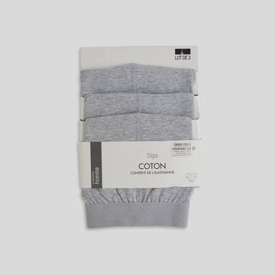 Lot de 3 slips unis MONOPRIX