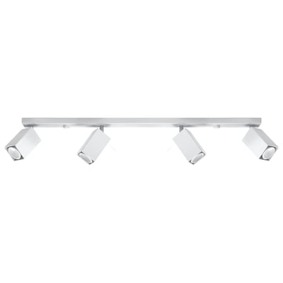 Plafonnier Acier Blanc GU10 4 Merida Line EDEN