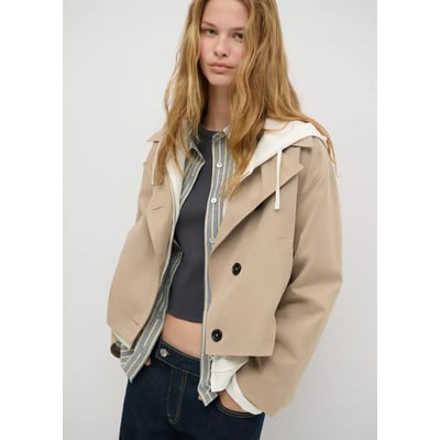Trench court croisé MANGO TEEN