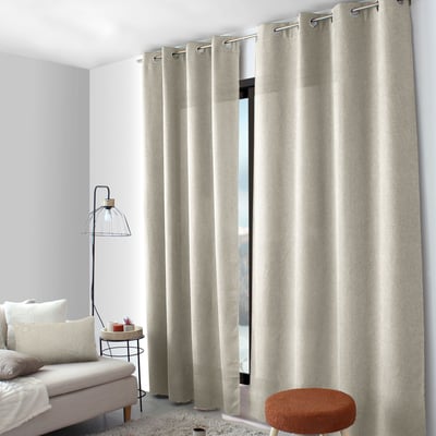 Rideau à oeillets en velours chenillé HOME MAISON