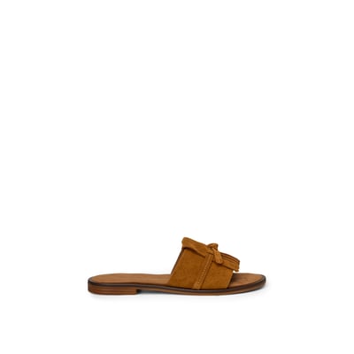 Mule modèle Babette en cuir velours doux MARC O'POLO