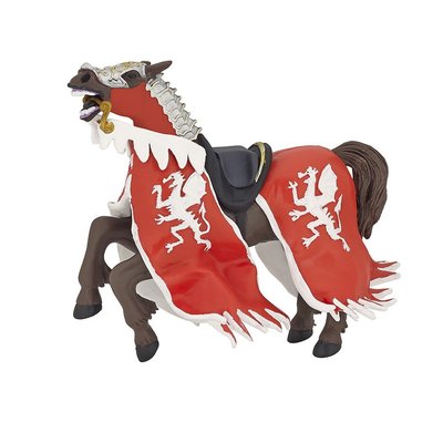 Figurine Cheval du roi au dragon rouge PAPO
