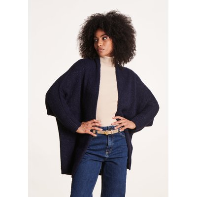 Gilet mi-long oversize en maille irisée LA FEE MARABOUTEE
