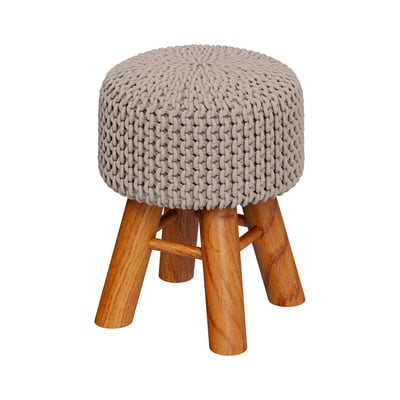 Petit tabouret tricot - LISA MAISON PAVANE