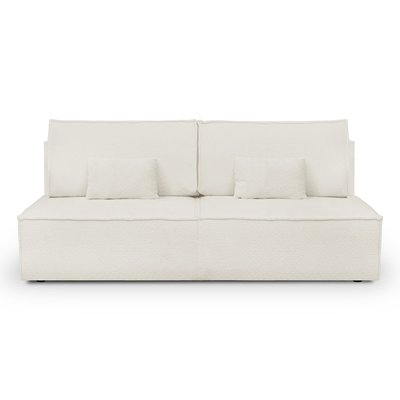 Canapé convertible 3 places en tissu bouclé - MILLA HOMIFAB