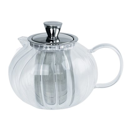Théière Gyokuro - théière ronde en verre avec filtre dévissable inox 1.2L THÉIÈRES CRISTEL