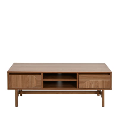 Meuble TV 2 tiroirs en bois L120cm- ABBY DRAWER