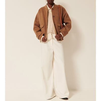 Manteau court en laine mélangée, YALESPRING SESSUN