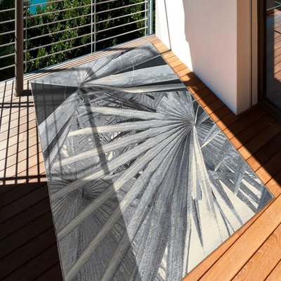 Tapis extérieur tissé kilim rectangle BACAO UN AMOUR DE TAPIS