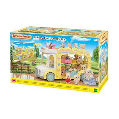Le bus et sa cour de recreation SYLVANIAN FAMILIES